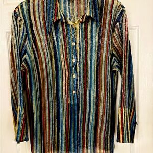 Kisca Multi Colored Striped Women’s Top